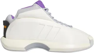 adidas Mens Crazy 1 Basketball Sneakers Shoes - Grey, Purple, White - Size 7.5 M