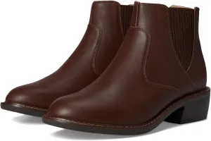 Alegria Womens Meadow Back Zipper Leather Low Heel Ankle Boot