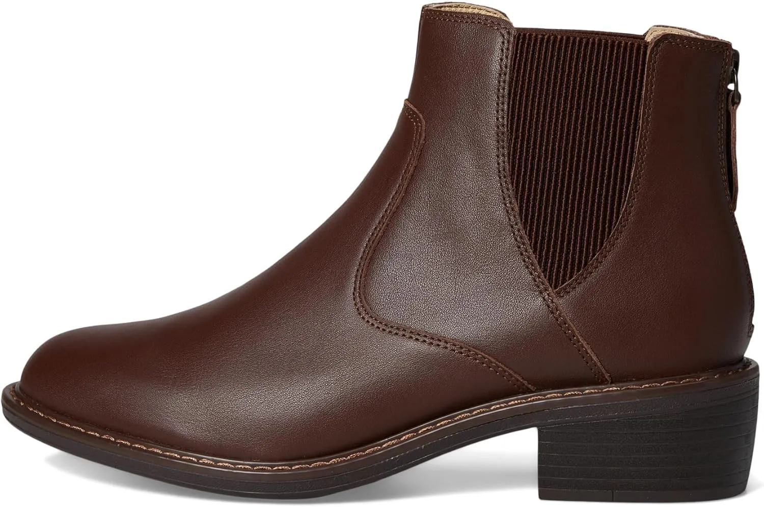 Alegria Womens Meadow Back Zipper Leather Low Heel Ankle Boot