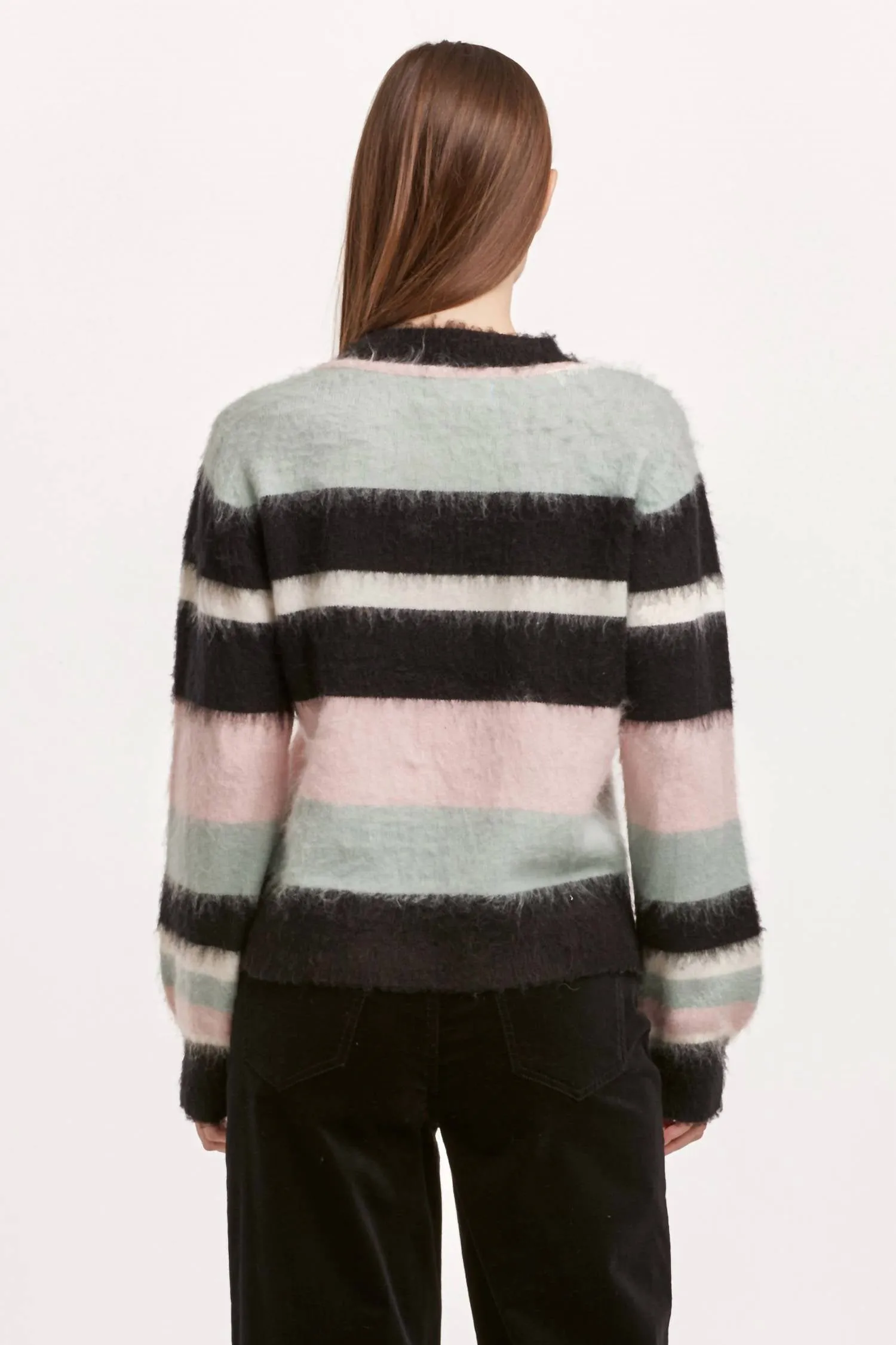 Alicia Novelty Sweater In Honeydew Sunday