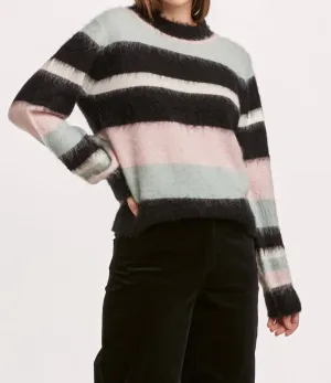 Alicia Novelty Sweater In Honeydew Sunday