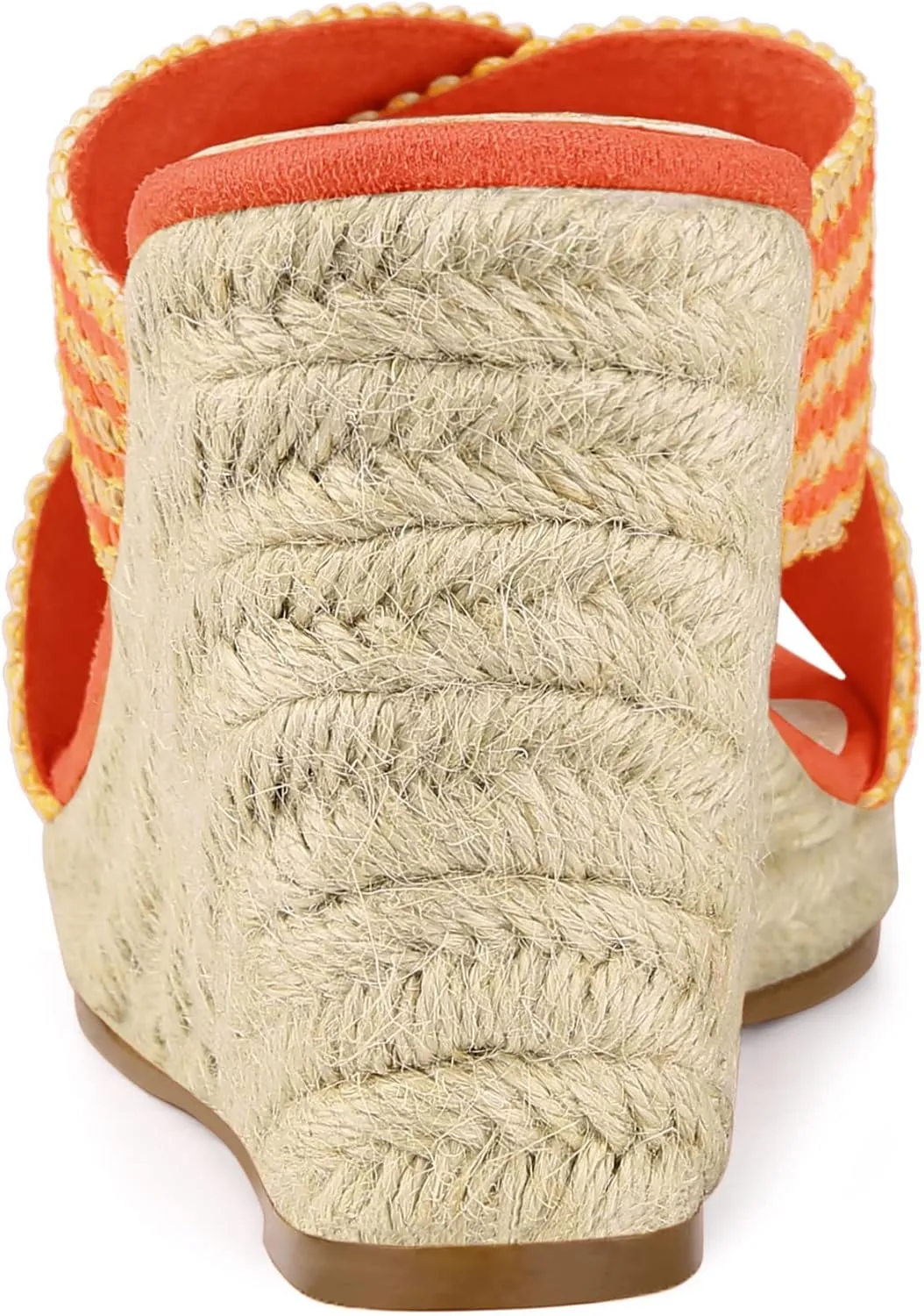 Allegra K Women's Espadrilles Wedges Slide Wedge Sandals