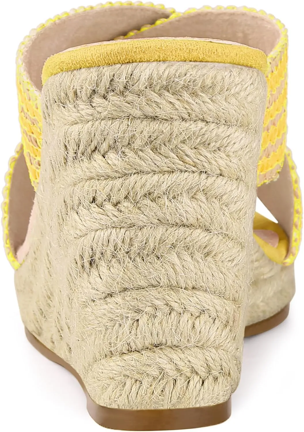Allegra K Women's Espadrilles Wedges Slide Wedge Sandals