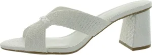 Anne Klein Womens Aubrie Slip On Strappy Mule Sandals