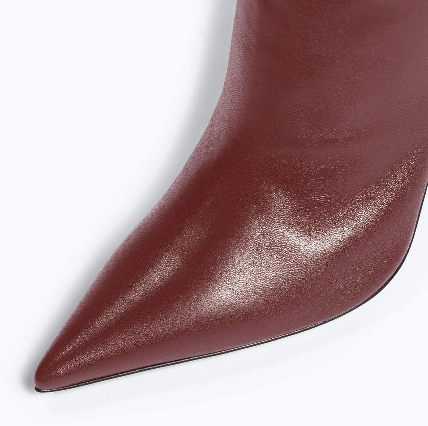 anteikira Women's Fashion Pointed Toe Clear Heel Over the Knee Boots Slouch High Heel Side Zipper Tall Boots for Women Size 5.5-12US