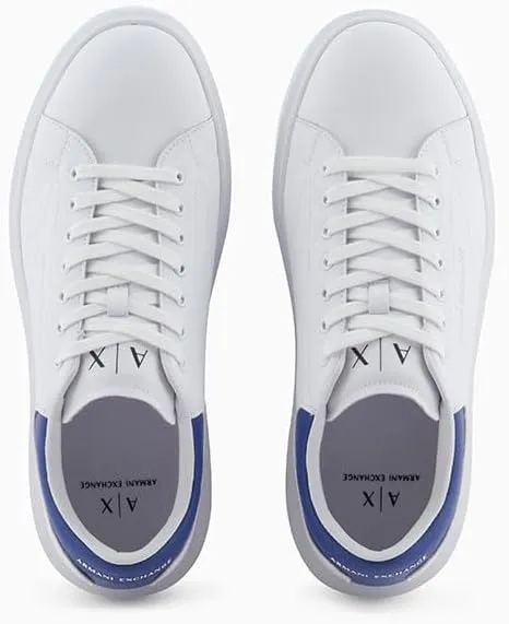 A｜X ARMANI EXCHANGE Men's Thick Sole Leather Sneakers