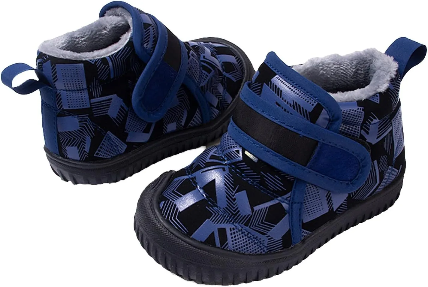 Baby Sock Shoes New Winter Velvet Children's Cotton Boots Casual Cold Sticky Soft Kids Lace-up Tennis Running Shoes