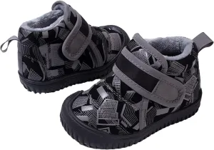 Baby Sock Shoes New Winter Velvet Children's Cotton Boots Casual Cold Sticky Soft Kids Lace-up Tennis Running Shoes