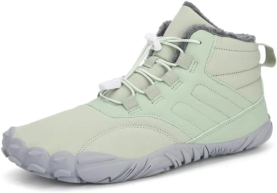 Barefoot Shoes Men Women Wide Toe Box Winter Cross Trainer Minimalist Zero Drop Sole Cotton Boots Sneakers