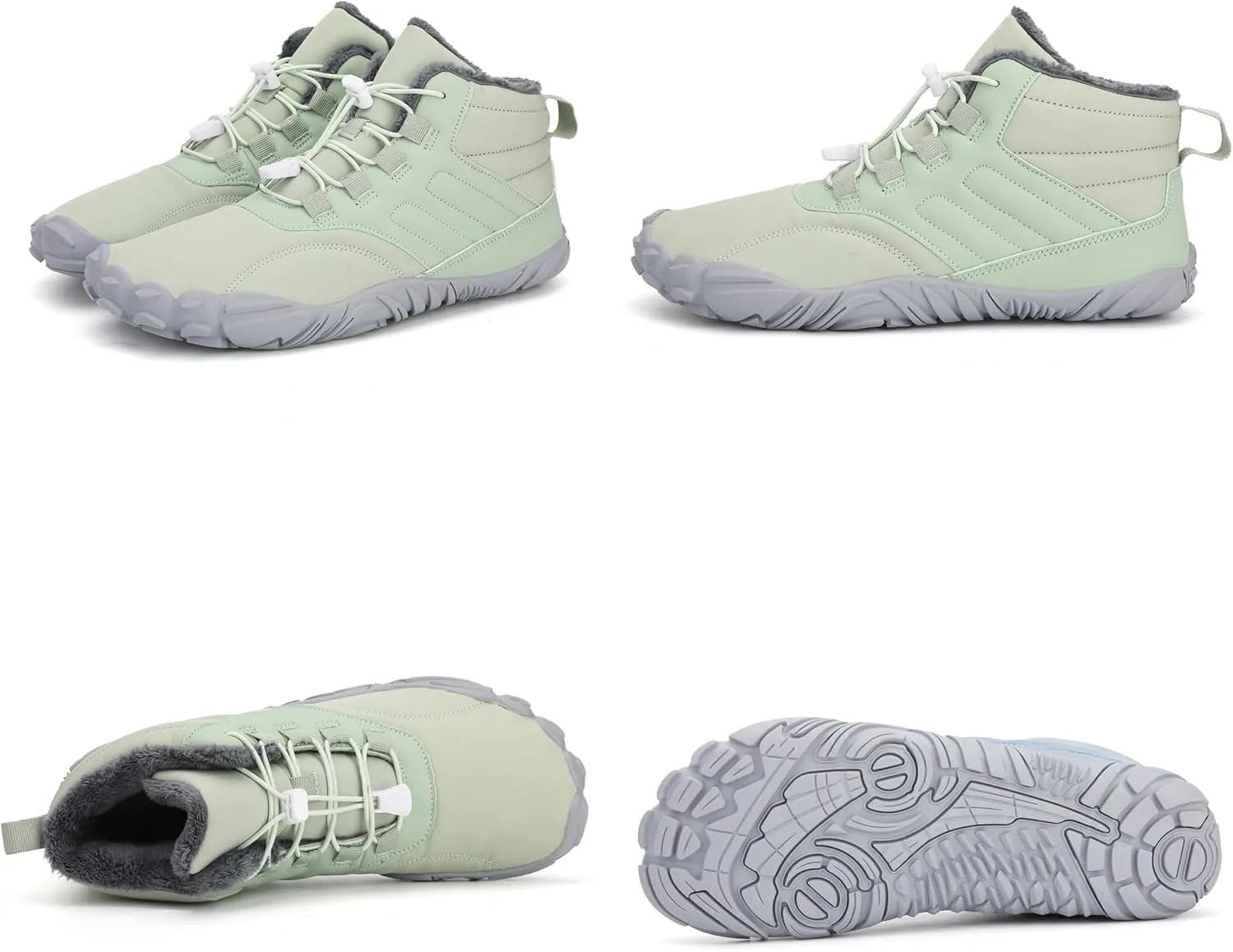 Barefoot Shoes Men Women Wide Toe Box Winter Cross Trainer Minimalist Zero Drop Sole Cotton Boots Sneakers