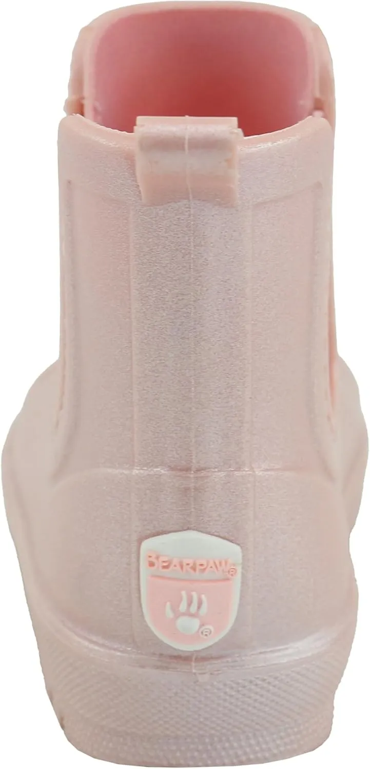 BEARPAW Toddler Rain Boots, Waterproof Rubber Kids Rainboot, Girls/Boys Light Water Shoes for Muddy Park/Hiking