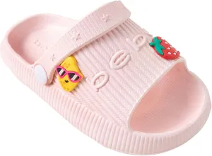 bebe Girls' Sandals - Comfortable Slides for Kids, Slip on Shoes for Girls (Toddler)