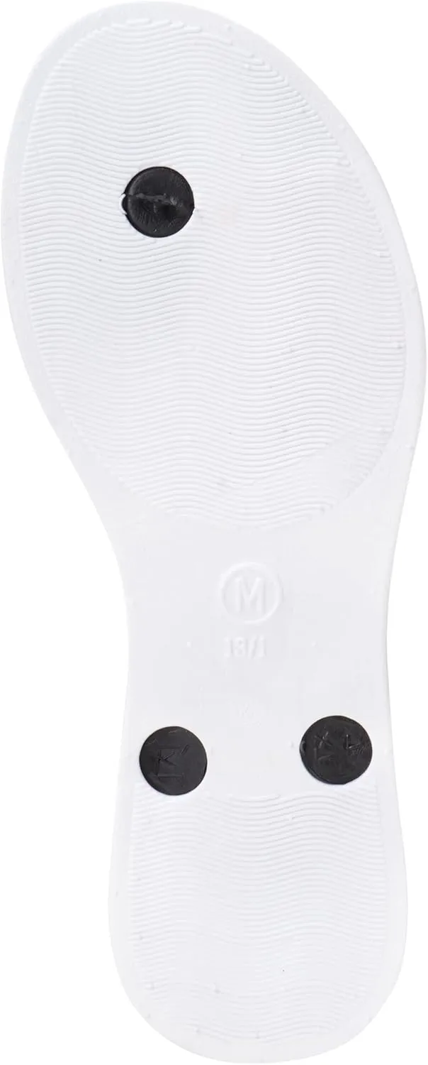 bebe Girls' Sandals - Open Toe Slip On Summer Holiday Rhinestone Thong Flip Flops with Soft Strap and Cushioned Sole
