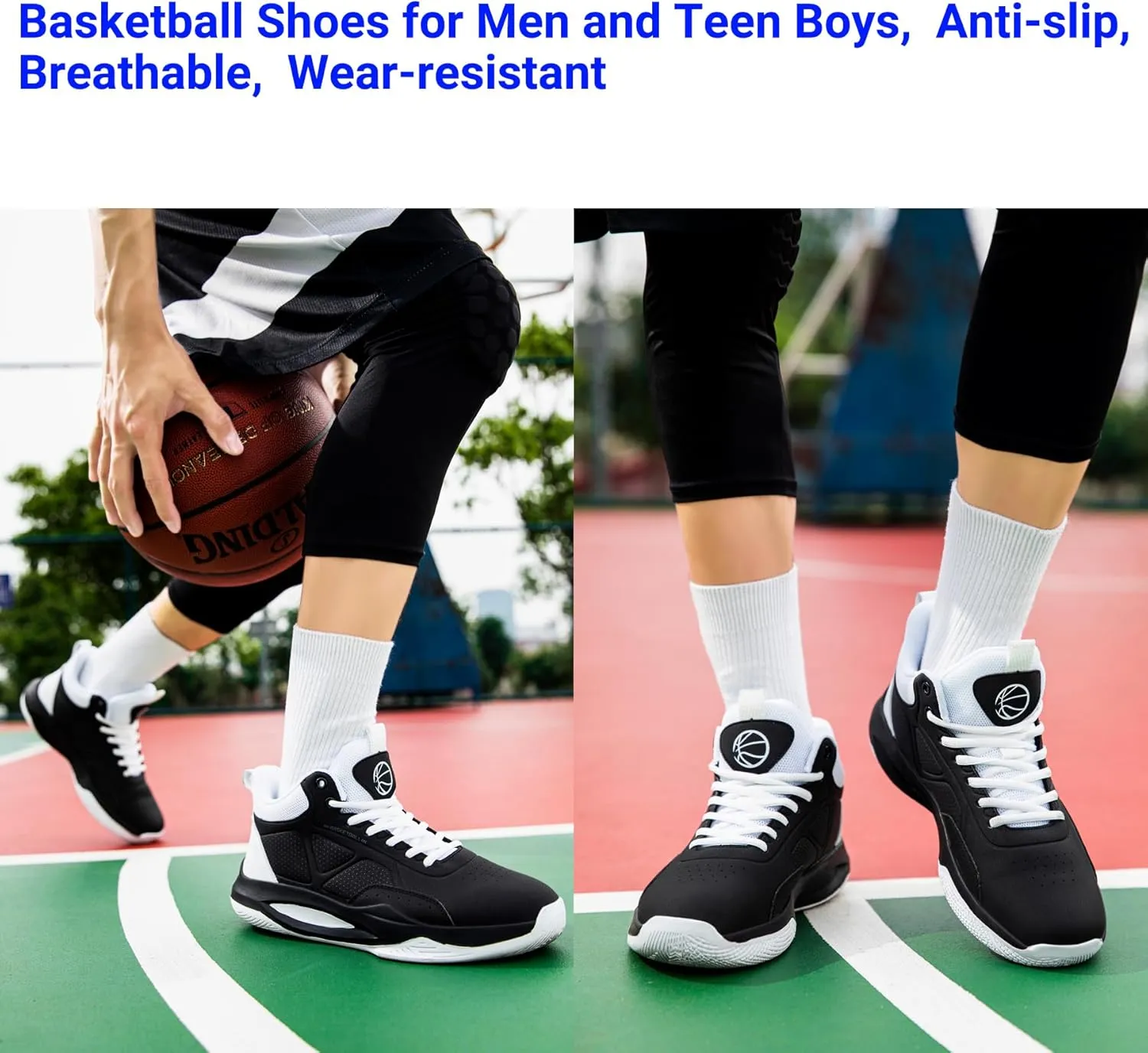 Beita High Upper Basketball Shoes for Men Sneakers Breathable Sports Shoes Anti Slip