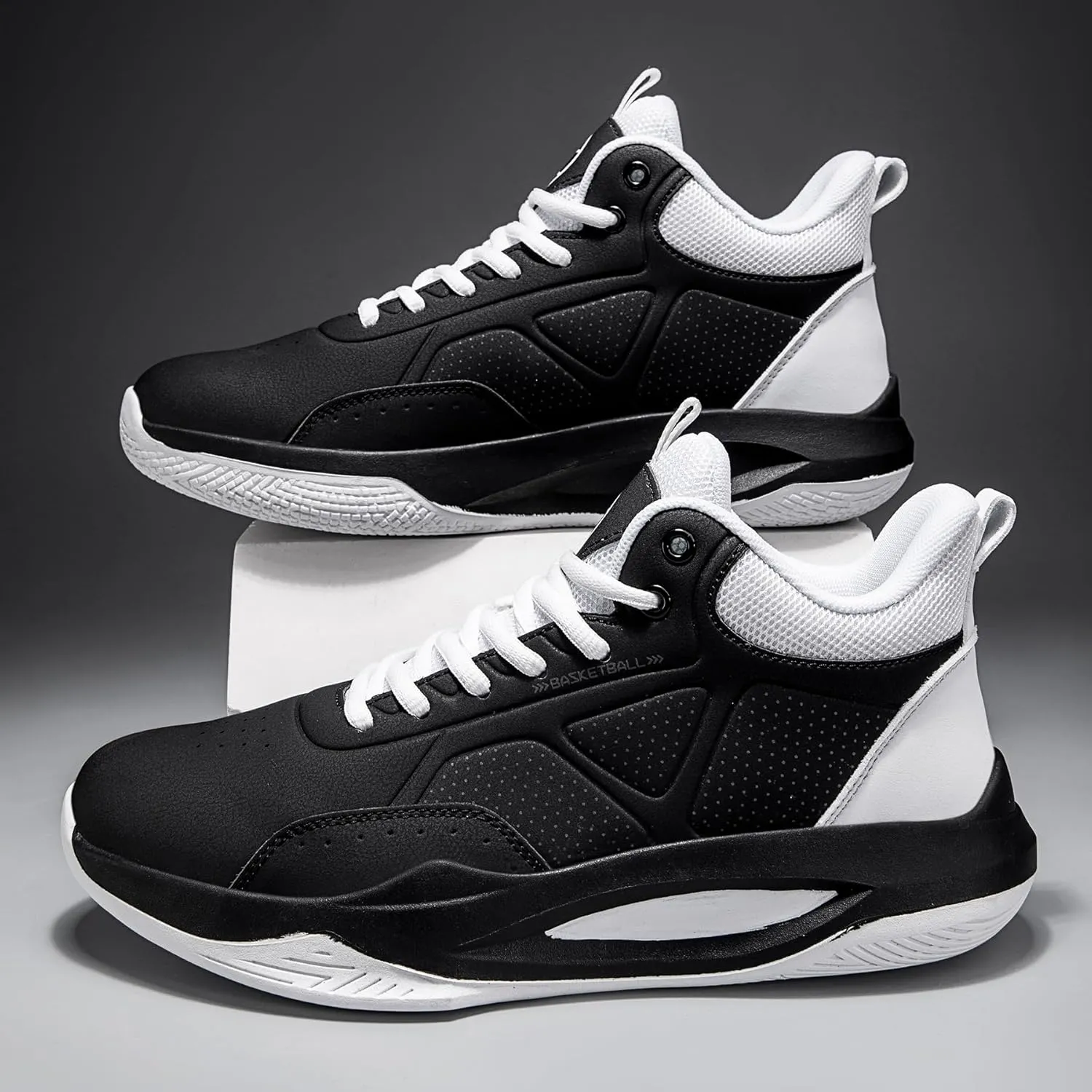 Beita High Upper Basketball Shoes for Men Sneakers Breathable Sports Shoes Anti Slip