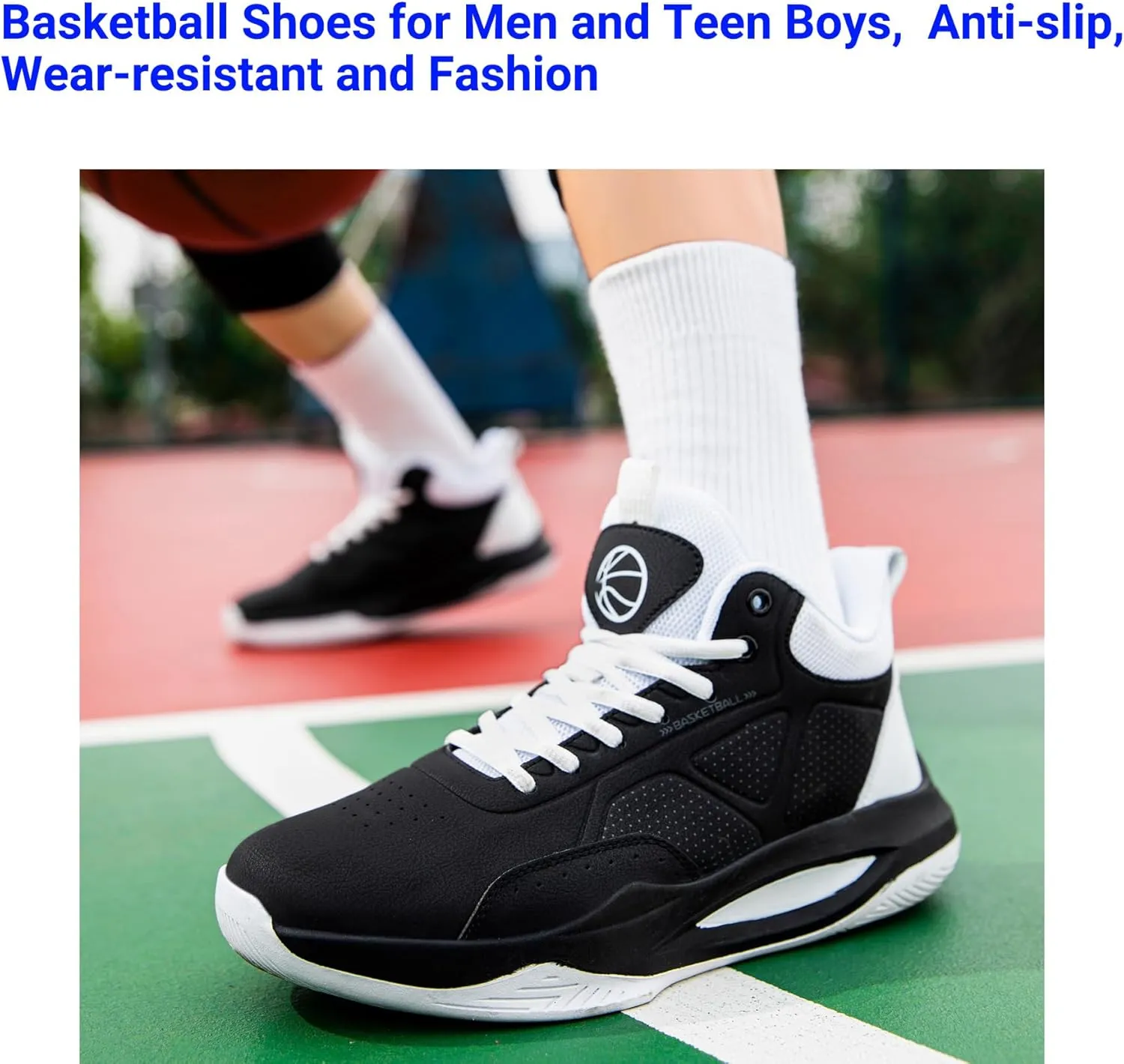 Beita High Upper Basketball Shoes for Men Sneakers Breathable Sports Shoes Anti Slip