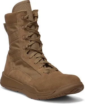 Belleville Men’s TR501 8 Inch AMRAP Athletic Training and Tactical Boots for Men - Army/Air Force OCP ACU Coyote Brown Cattlehide Leather with PT Traction Rubber Outsole