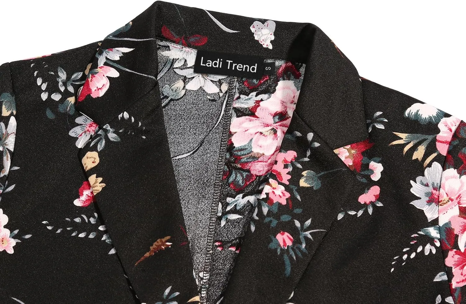 Blazers for Women Long Sleeve Button Front Blazer Notch Lapel Casual Work Office Suit Jackets with Pocket