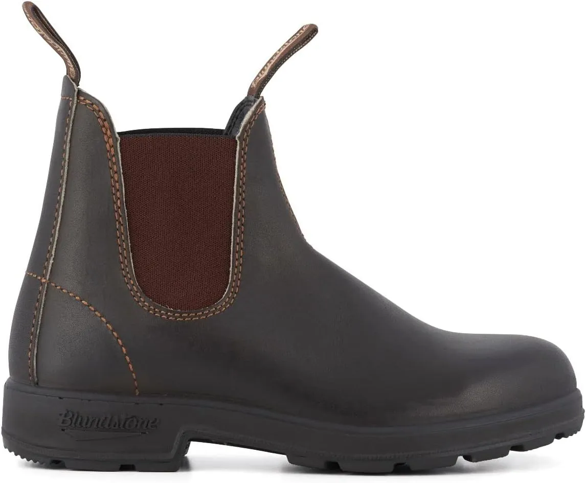 Blundstone 500 BCCAL0010-500 Leather Unisex Boots - Stout Brown - 8.5 W / 6.5 M US