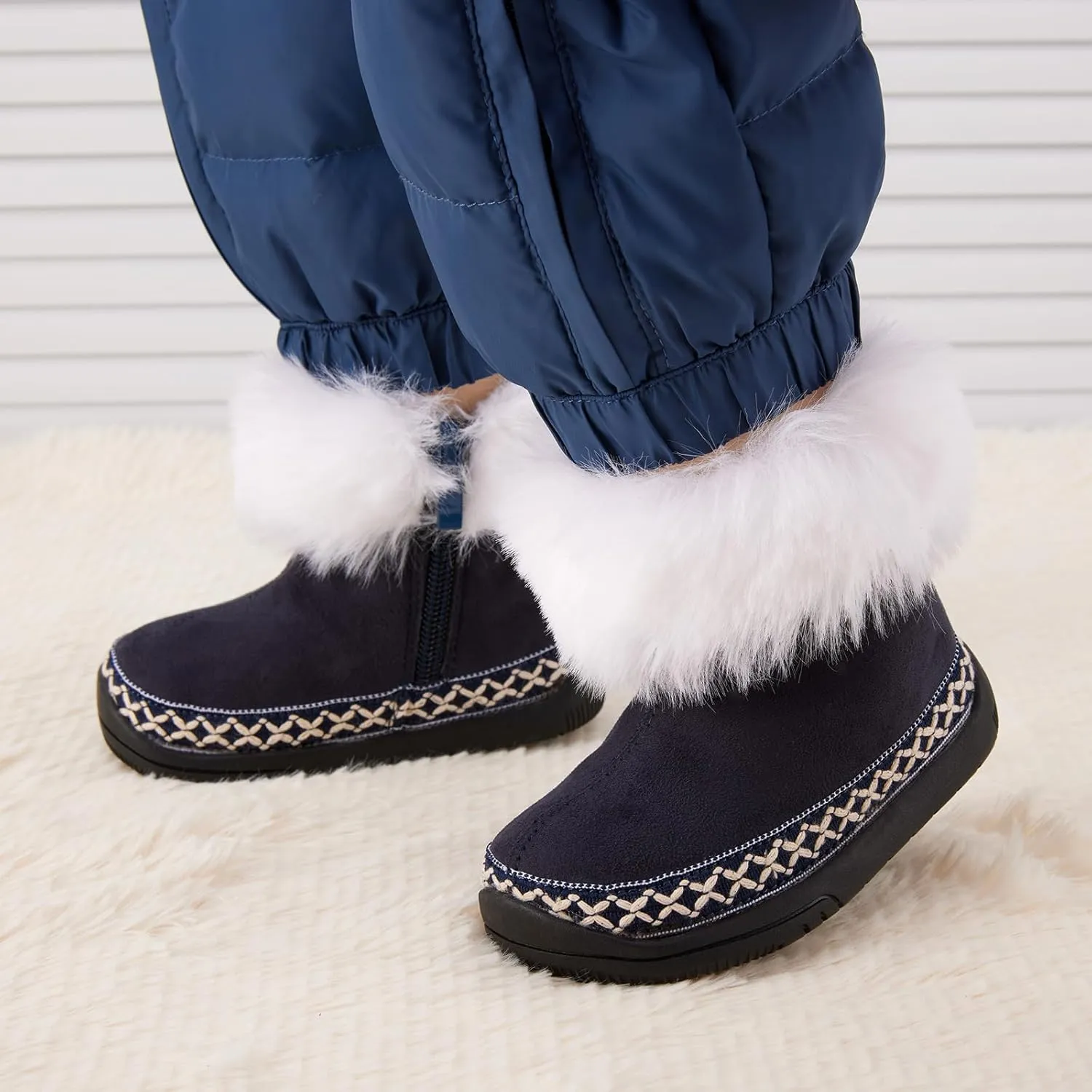 BMCiTYBM Baby Snow Boots Infant Boy Girl Winter Boots Nonslip Lightweight Outdoor Warm Shoes for Cold Weather 6 9 12 18 24 Months(Infant/Toddler)
