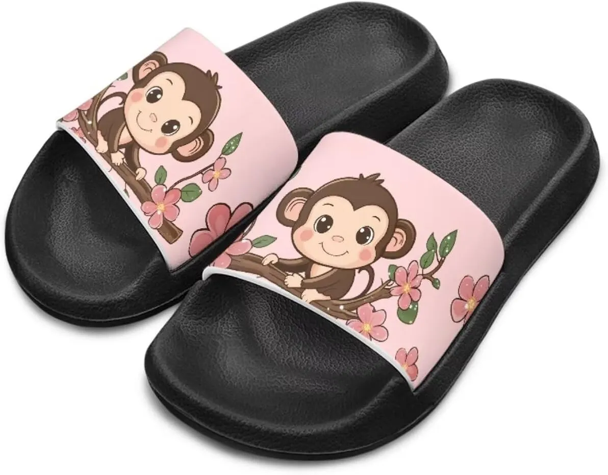 Boys Girls Shower Slippers Non-Slip Lightweight Open Toe Slip on Sandals for Beach Pool Camping