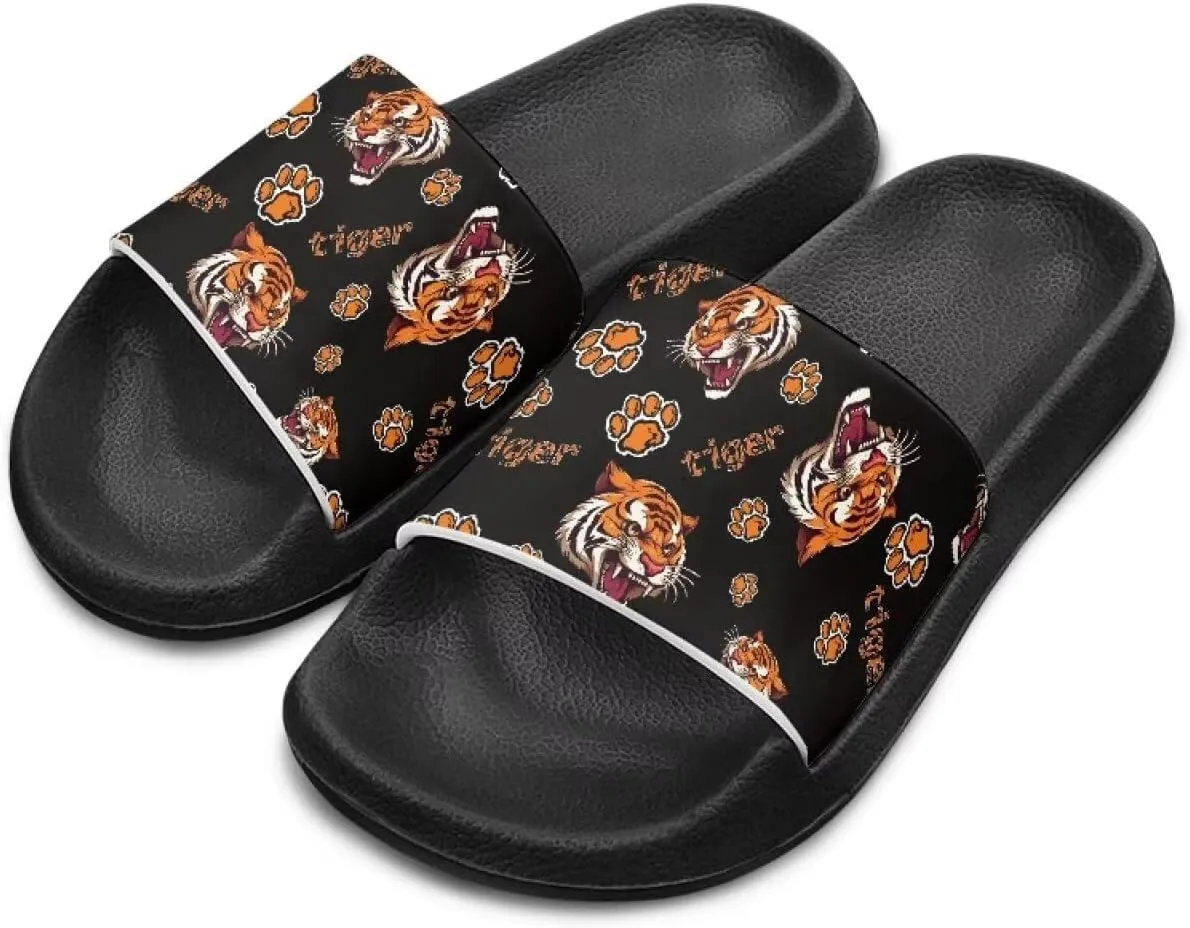 Boys Slide Sandals Kids Summer Slippers Slip On for Outdoor Beach Pool Shower (Little Kid/Big Kid)