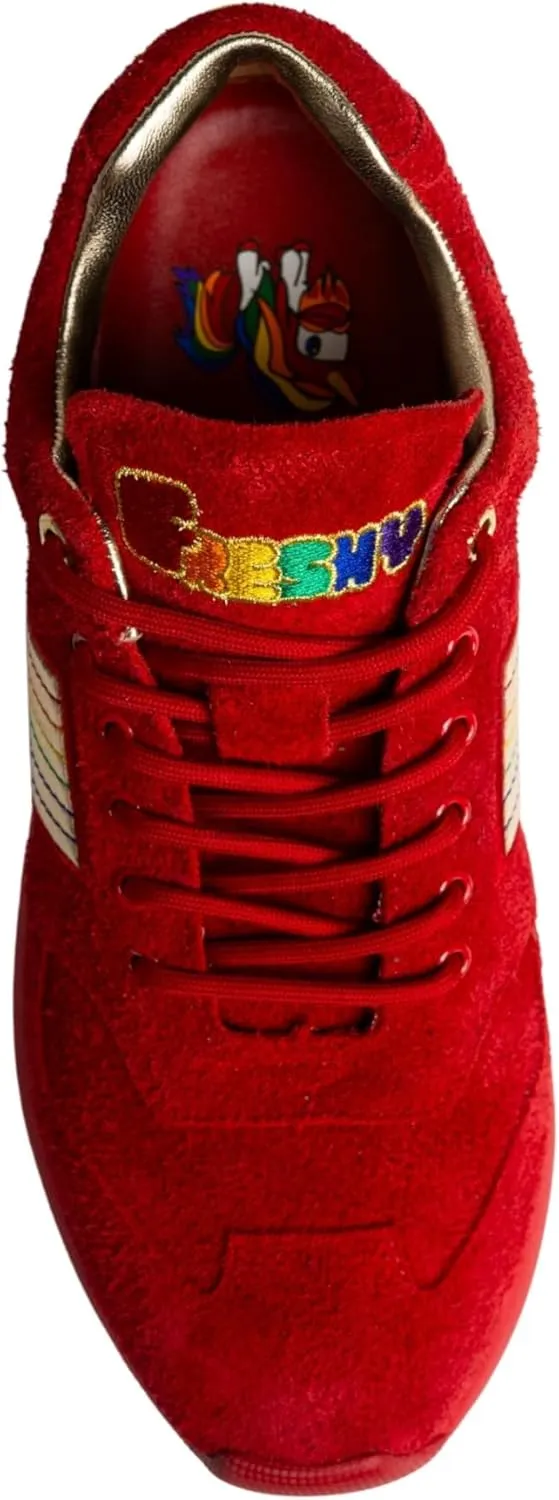 Brites, Fashion Sneakers. Mens and Womens Comfortable Trendy Sneakers with Climate-Control Insole and Rainbow Design
