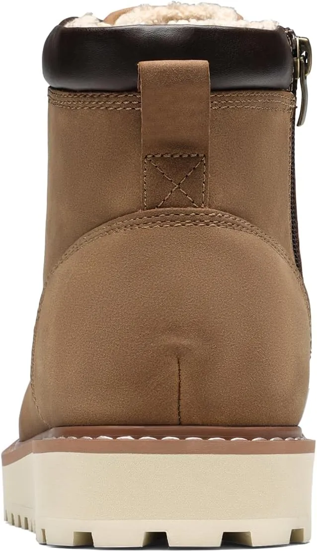 Bruno Marc Men's Moc Toe Boot Fashion Comfort Casual Wedge Boots