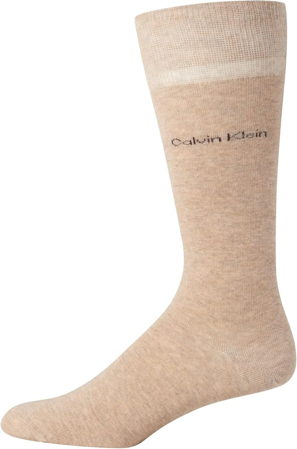 Calvin Klein Men's Dress Socks - 4 Pack Soft Comfort Cotton Blend Stay Up Cuff Crew Socks - Dress Socks for Men (7-12)
