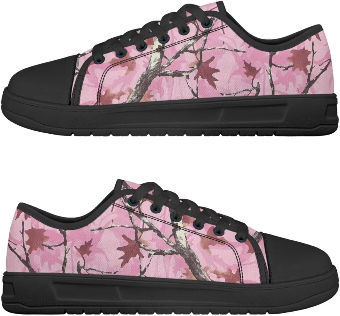 Canvar Shoes for Women Men Lace up Low Top Platform Sneakers for Walking Hiking Running