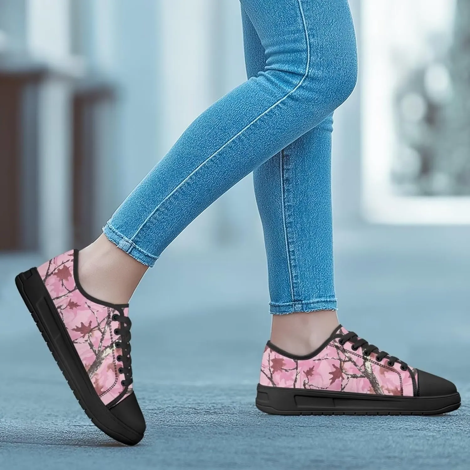 Canvar Shoes for Women Men Lace up Low Top Platform Sneakers for Walking Hiking Running