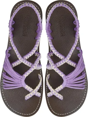 Capana Woven Women's Flat Sandals - Strappy Braided Sandals, Beach Sandals for Women Dressy Summer, Rope Bohemian Sandals, Spring Casual Womens Shoes, Comfy Boho Flats for Teen Girls – Banyan