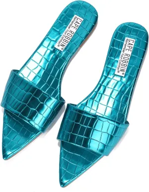 Cape Robbin Women's slip on flat slide sandals