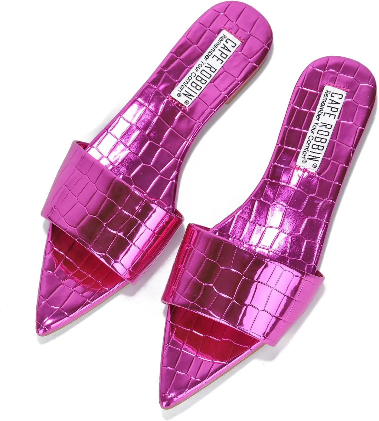 Cape Robbin Women's slip on flat slide sandals
