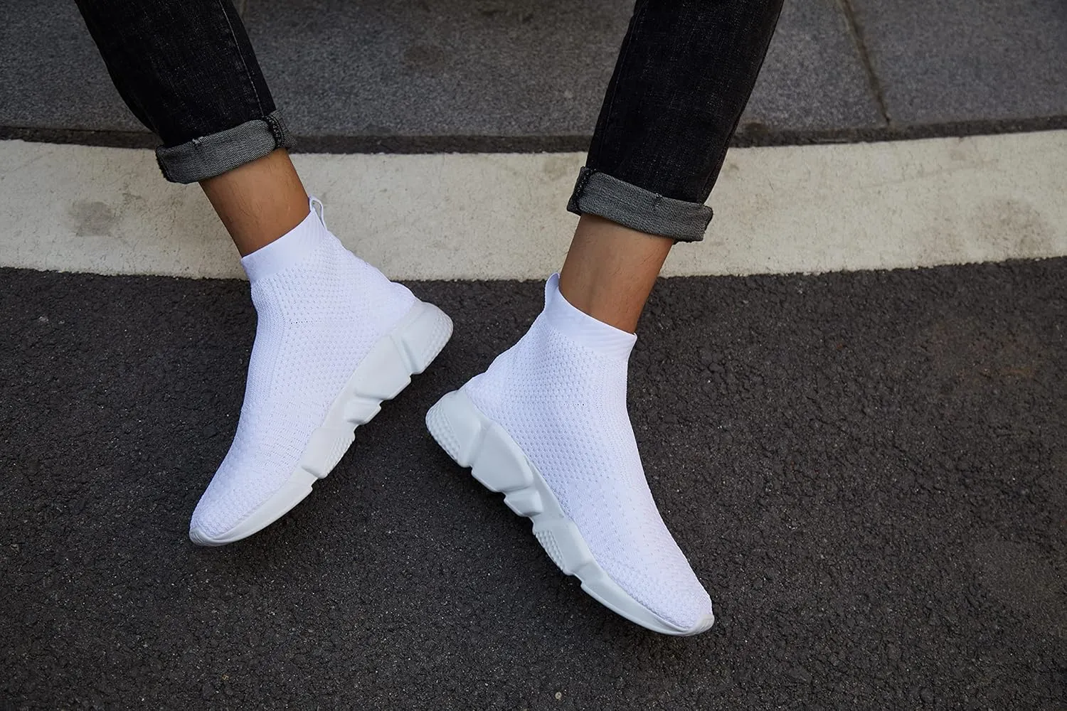 Casbeam Womens Running Shoes Ladies Slip on Tennis Walking Sneakers Lightweight Breathable Comfort Work Gym Trainers Stylish Shoes