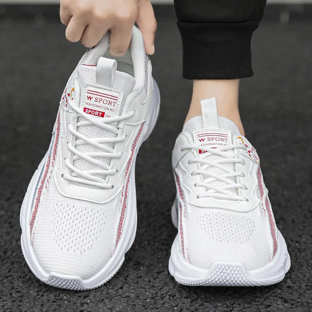 Casual Fly-Weaving Mesh Casual Running Sneakers Breathable Jogging Walking Shoes