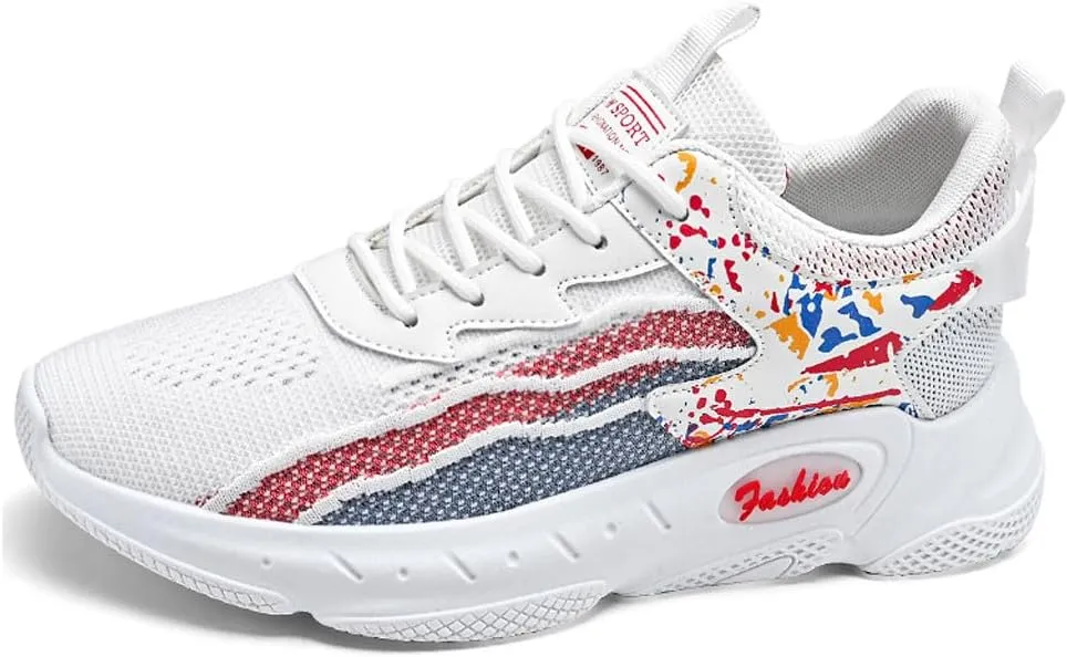 Casual Fly-Weaving Mesh Casual Running Sneakers Breathable Jogging Walking Shoes