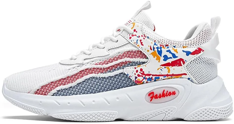 Casual Fly-Weaving Mesh Casual Running Sneakers Breathable Jogging Walking Shoes