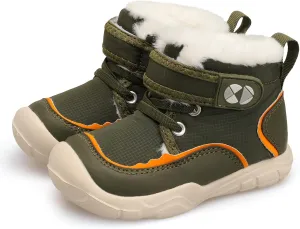 Centipede Demon Toddler Boots Boys Girls Winter Boots Waterproof Fleece Kids Snow Boots Faux Fur Booties Warm Walking Shoes for Indoor Outdoor