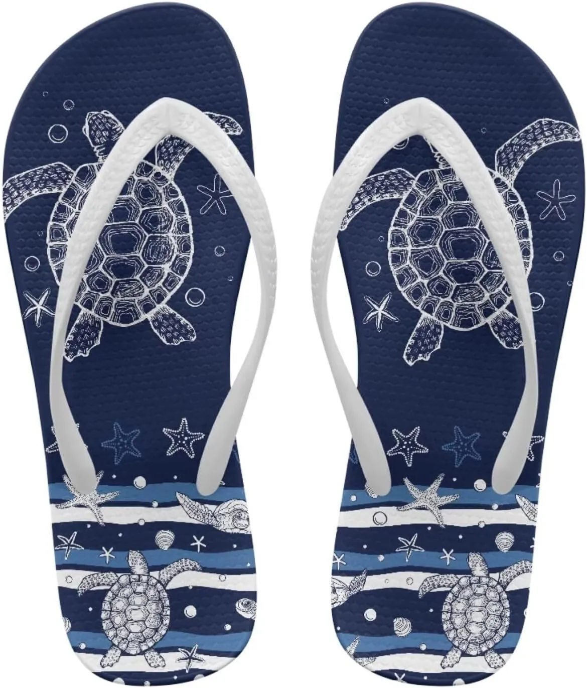 Coloranimal Womens Flip Flops Summer Beach Sandals Non Slip Flip Flops Thong Sandals for Women Lightweight Ladies Slip On Summer Slippers