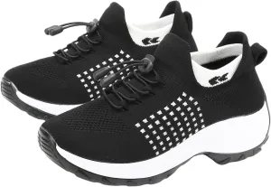 Comfort Wear Orthowear Shoes for Women Men Comfortwear Ortho Stretch Cushion Shoes Women Plantar Fasciitis Walking Shoe Slip On Trainers Comfortable Casual Ladies Athletic Sneakers Thick Bottom