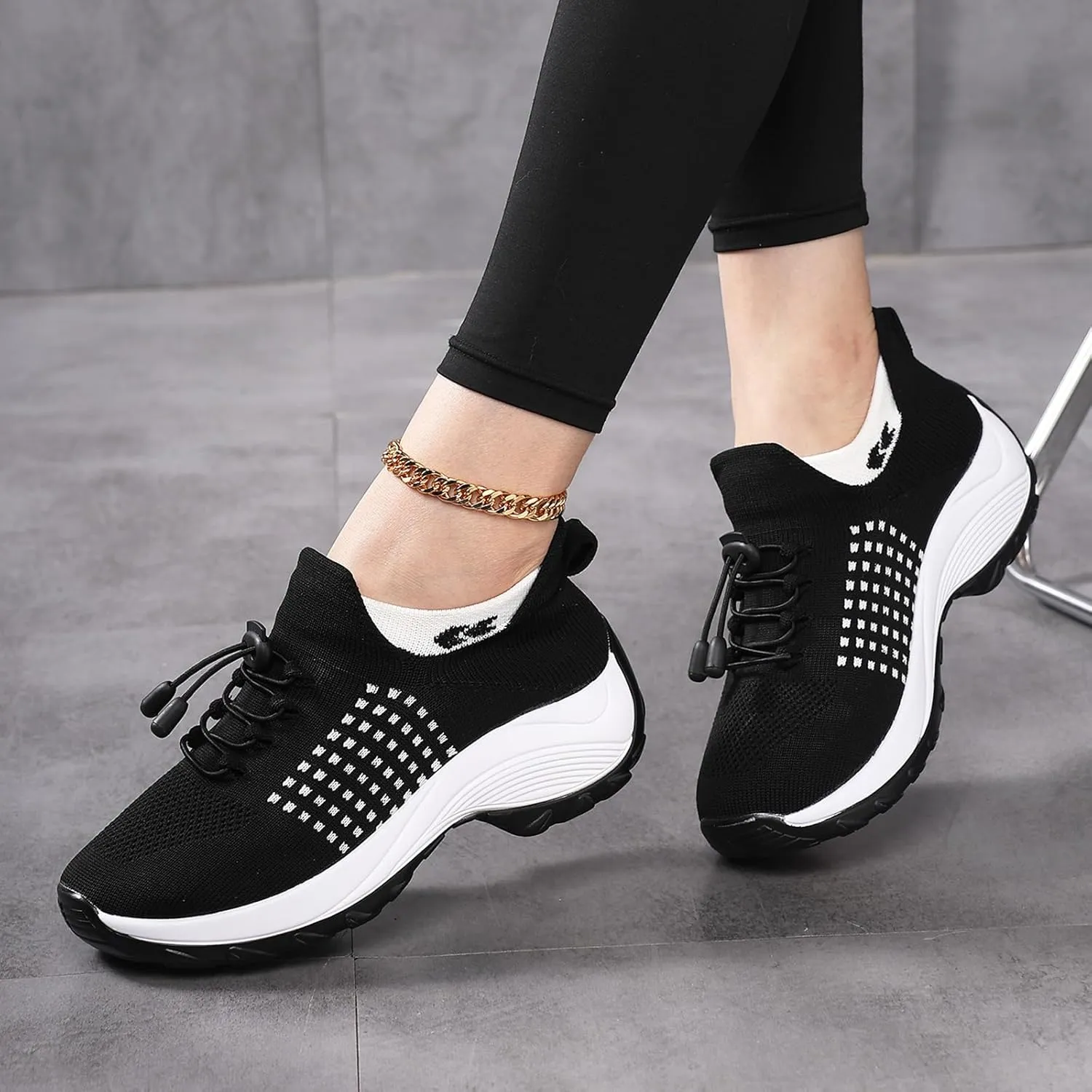 Comfort Wear Orthowear Shoes for Women Men Comfortwear Ortho Stretch Cushion Shoes Women Plantar Fasciitis Walking Shoe Slip On Trainers Comfortable Casual Ladies Athletic Sneakers Thick Bottom
