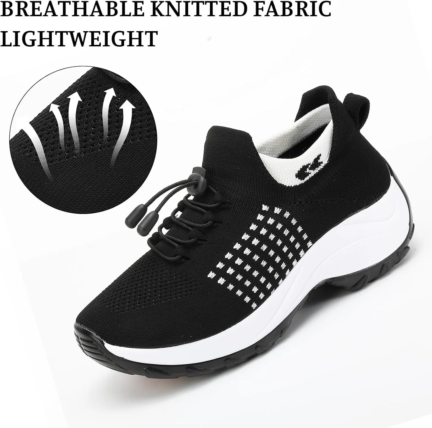 Comfort Wear Orthowear Shoes for Women Men Comfortwear Ortho Stretch Cushion Shoes Women Plantar Fasciitis Walking Shoe Slip On Trainers Comfortable Casual Ladies Athletic Sneakers Thick Bottom