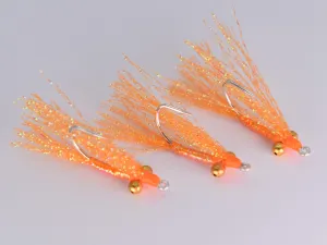 Crazy Charlie Christmas Island Orange (3 Pack) Size 8 Gamakatsu SL11-3H Hook