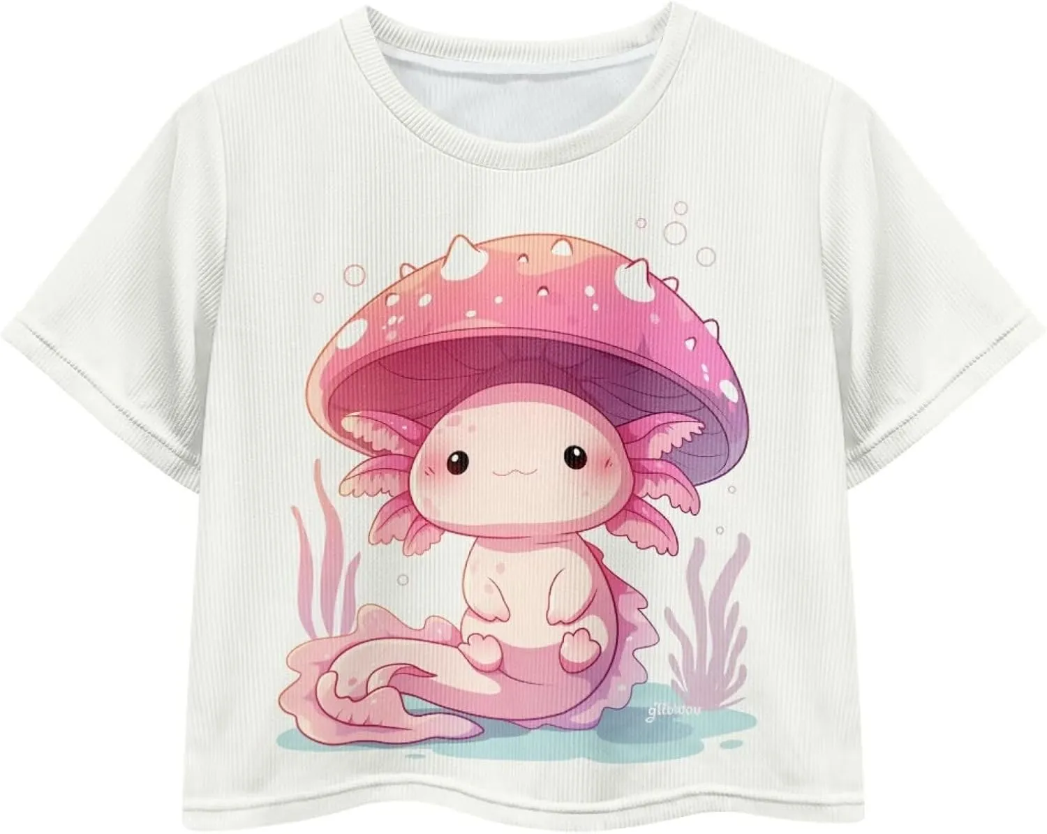 Crew Neck Short Sleeve Top 5-14Y Girls Cute Short T-Shirt Casual Loose Sweatshirt