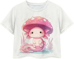 Crew Neck Short Sleeve Top 5-14Y Girls Cute Short T-Shirt Casual Loose Sweatshirt
