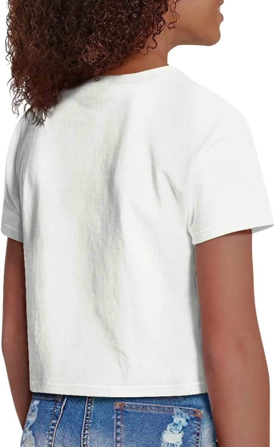 Crew Neck Short Sleeve Top 5-14Y Girls Cute Short T-Shirt Casual Loose Sweatshirt