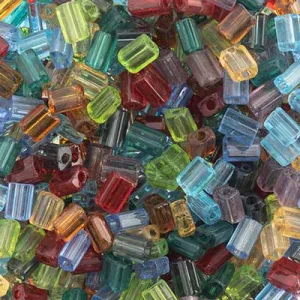 Czech Tiny Flats 5x3.5mm Transparent Mix