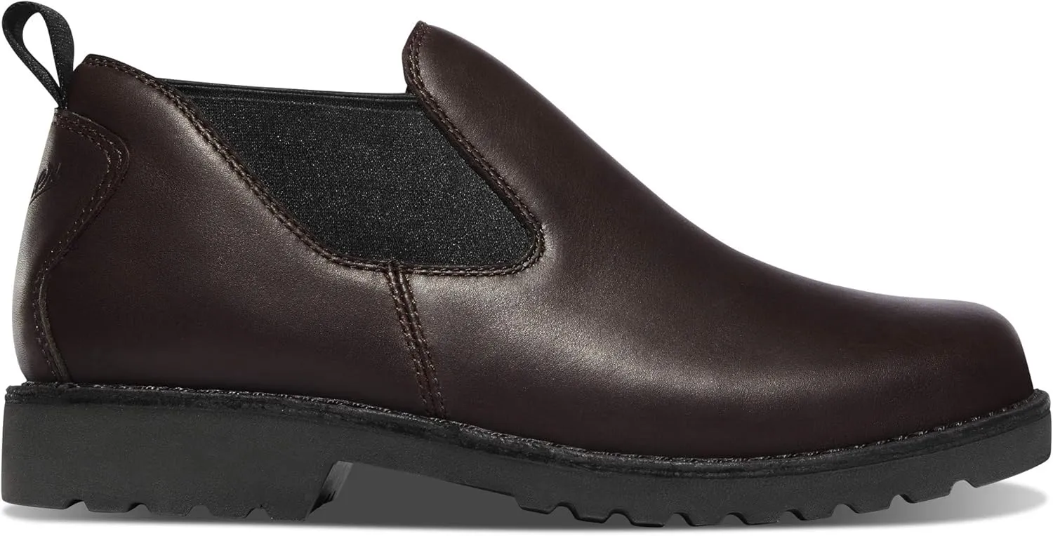 Danner 3” Romeo Work Boots for Men - Full-Grain Leather Slip On Boots with Breathable Mesh Lining and Oil-Resistant Traction Outsole, EH Resistant
