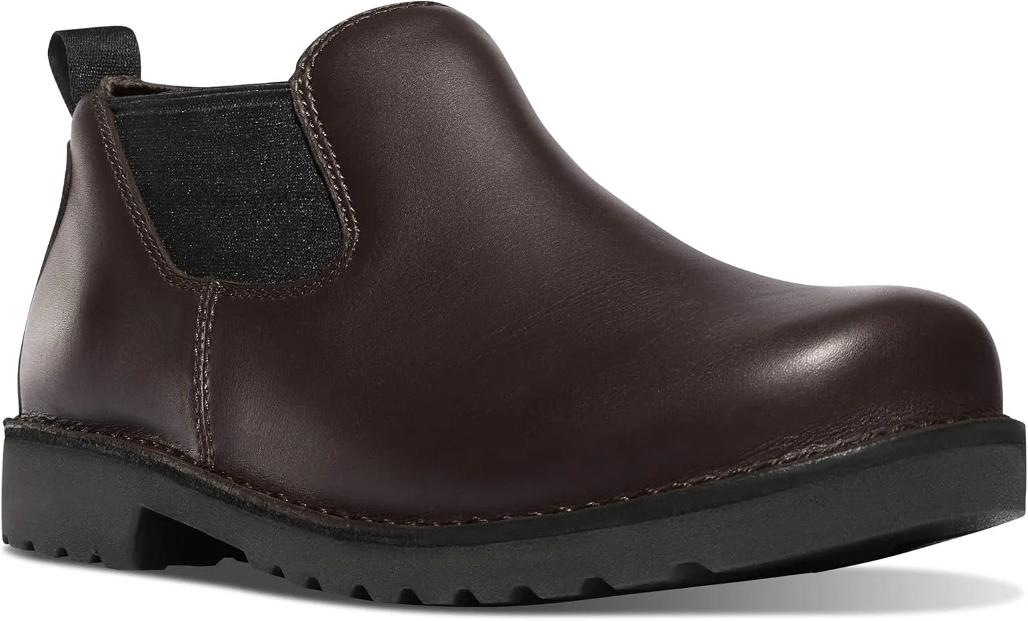 Danner 3” Romeo Work Boots for Men - Full-Grain Leather Slip On Boots with Breathable Mesh Lining and Oil-Resistant Traction Outsole, EH Resistant